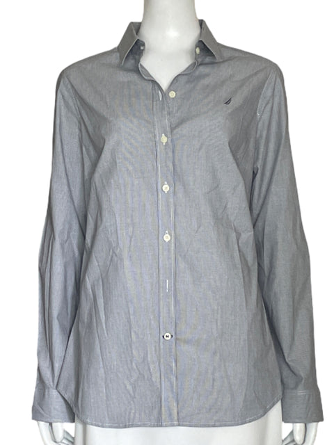 Camisa Nautica Rayas Negro-Talla L