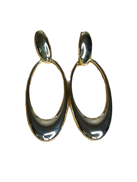 Aretes Tesoro TPS Ovalados Dorado-Talla U