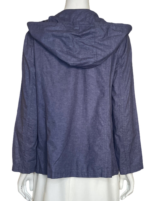 Chaqueta Cortefiel Bolsillo Cremallera Azul-Talla S
