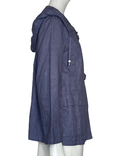Chaqueta Cortefiel Bolsillo Cremallera Azul-Talla S