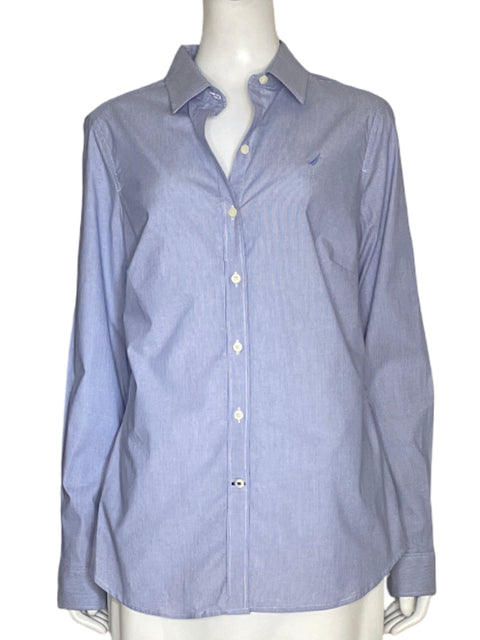 Camisa Nautica Rayas Azul-Talla L