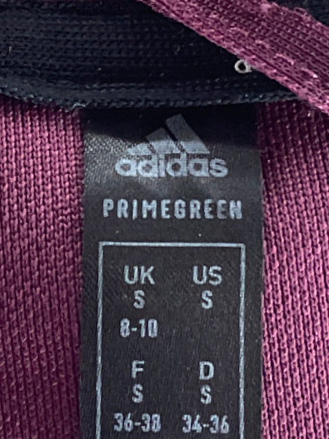 Abrigo Adidas Bolsillos Cremallera Rojo-Talla S