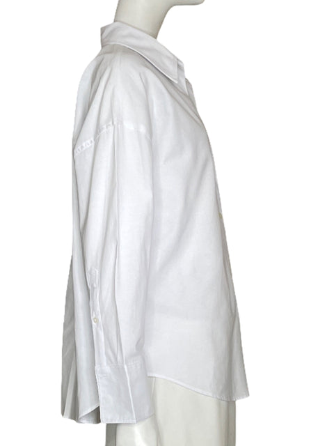 Camisa Zara Oversized Blanco-Talla S