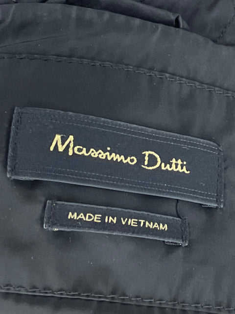 Chaqueta Massimo Dutti Cremallera Negro-Talla S