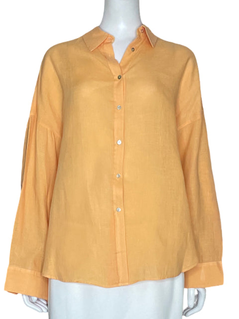 Camisa Massimo Dutti Oversized Naranja-Talla S