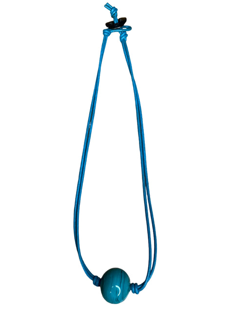 Collar Athens Protasis Cordón Esfera Azul-Talla U