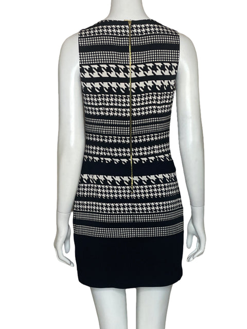 Vestido Laundry By Shelli Segal Pata De Gallo Negro-Talla 4