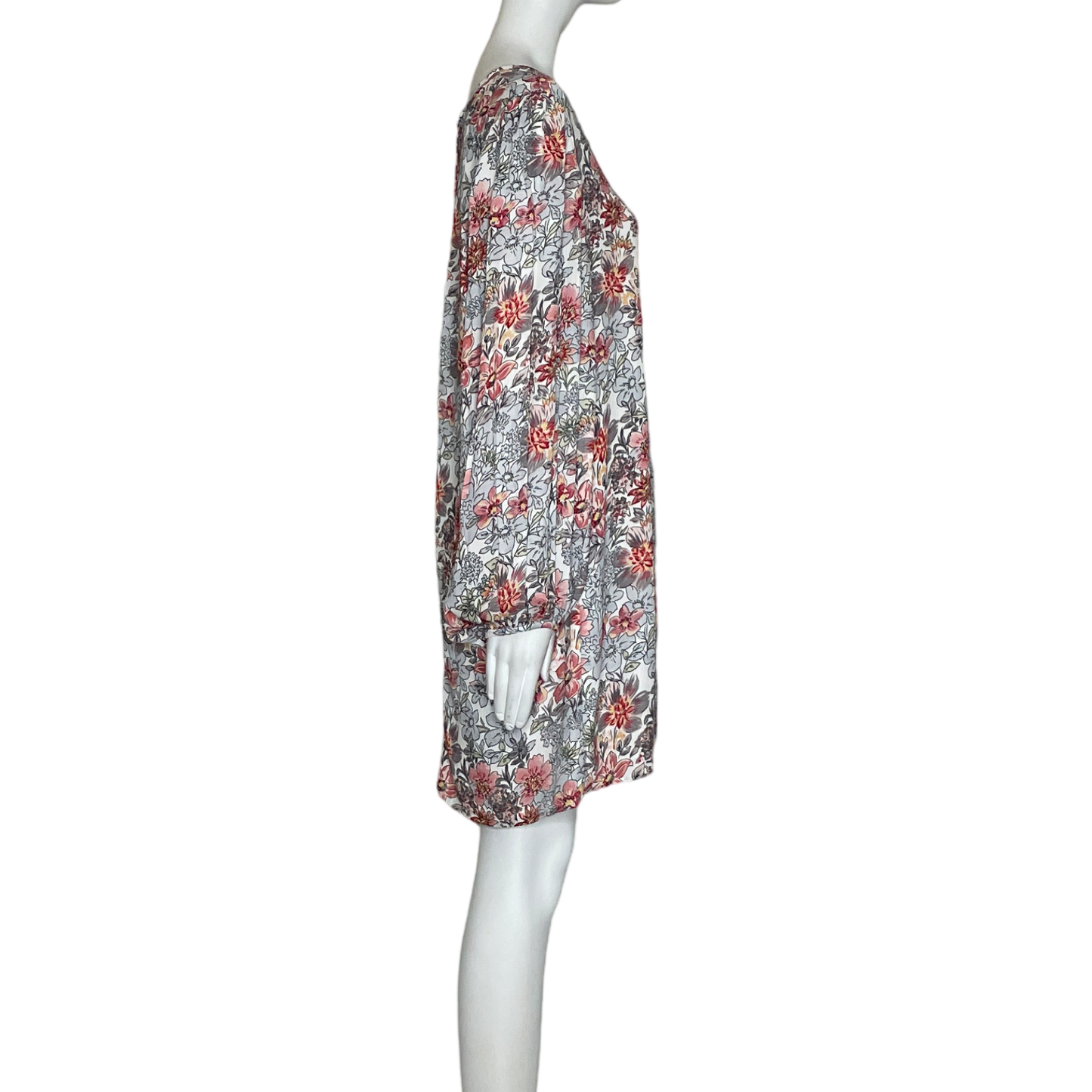 Vestido JOANA Manga Larga Estampado Floral-Talla M