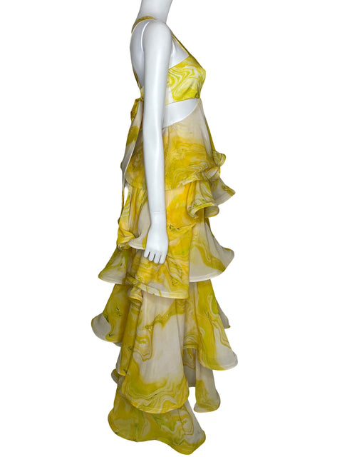 Vestido Leonor Rincon Vuelos Amarillo-Talla 6