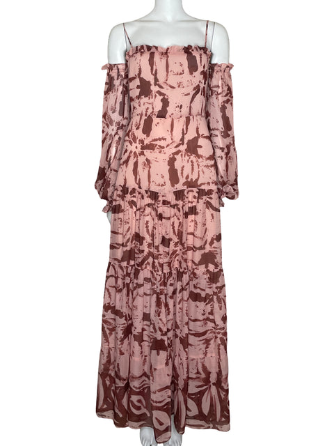 Vestido Alexis Dahlia Maxi Dress Rosado-Talla S