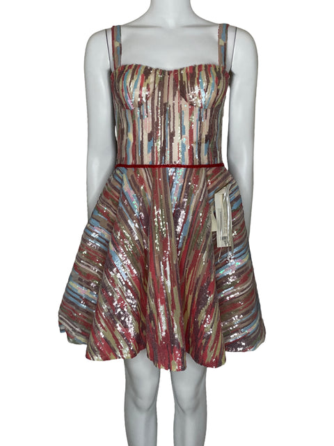 Vestido Bronx & Banco Serena Mini Multicolor-Talla S