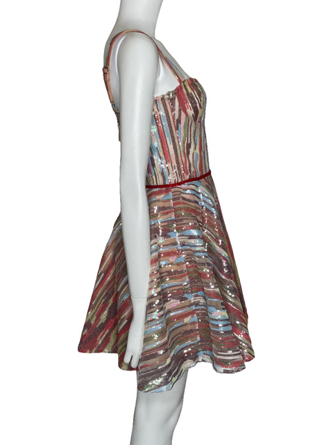 Vestido Bronx & Banco Serena Mini Multicolor-Talla S