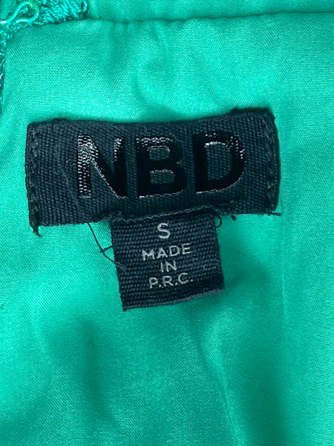 Vestido NBD Encaje Sin Mangas Verde-Talla S