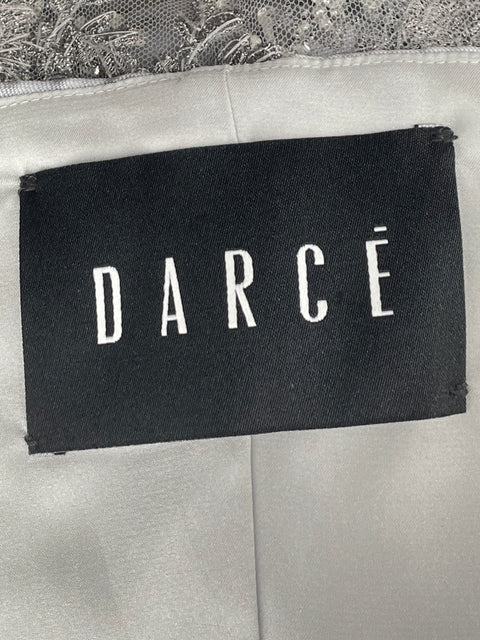 Vestido Darce Maxi Halter One Shoulder Gris-Talla U