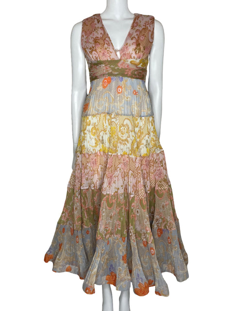 Vestido Zimmermann Paisley Print Multicolor-Talla 0