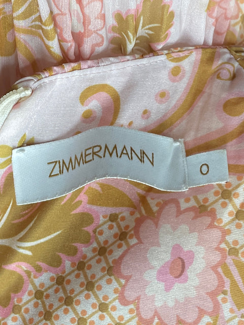 Vestido Zimmermann Paisley Print Multicolor-Talla 0