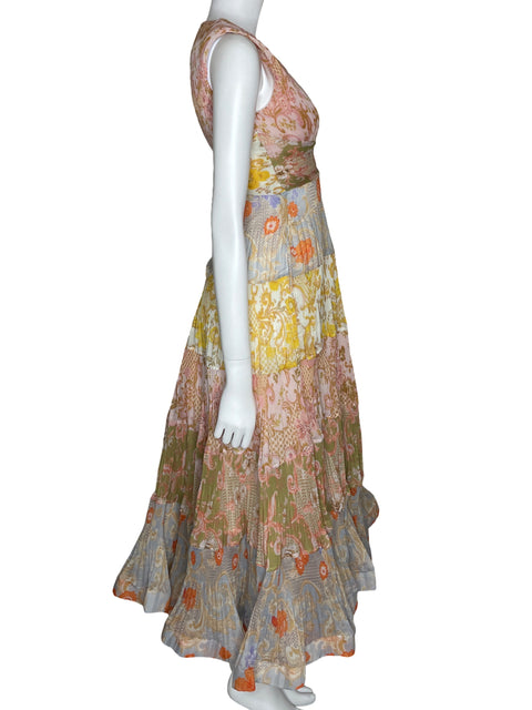 Vestido Zimmermann Paisley Print Multicolor-Talla 0