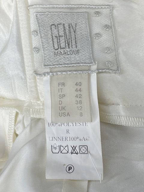 Vestido Gemy Maalouf Jacquard Cut Out Verde-Talla 8