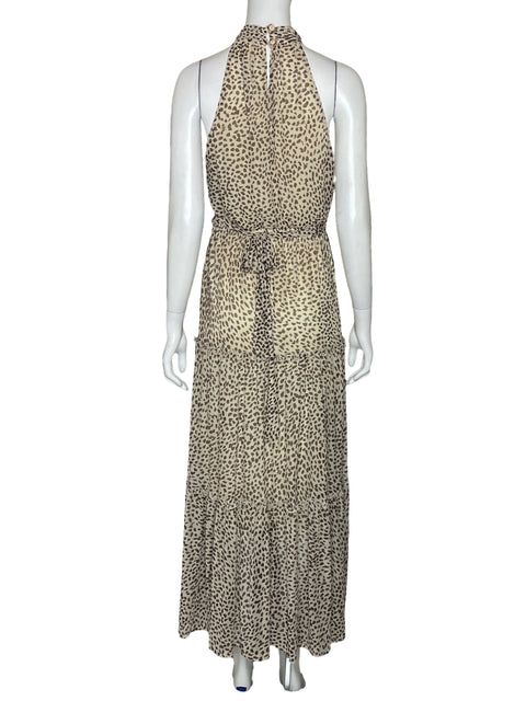Vestido Kate And Lily Halter Animal Print Beige-Talla 6
