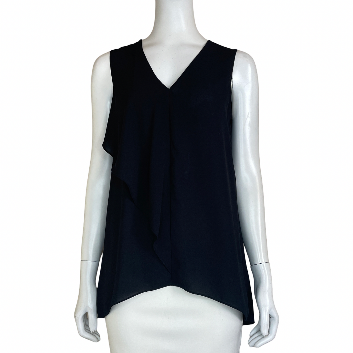 Blusa VINCE CAMUTO Sin Mangas Cuello V Negro - Talla XS