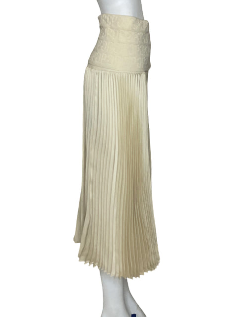 Falda Purificación Garcia Plizado Beige-Talla M