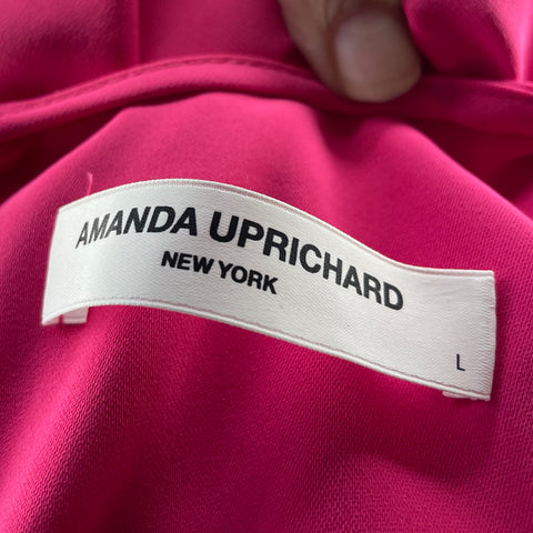 Vestido Amanda Uprichard Mini Rosado-Talla L