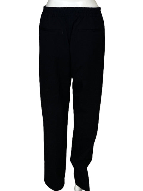 Pantalón Zara Pretina Elastica Recto Negro-Talla L