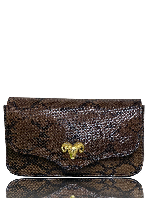 Bolso Tesoro TPS Snake Print Marron-Talla S