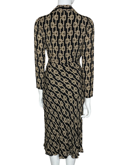 Vestido Massimo Dutti Manga Larga Midi Negro-Talla 2