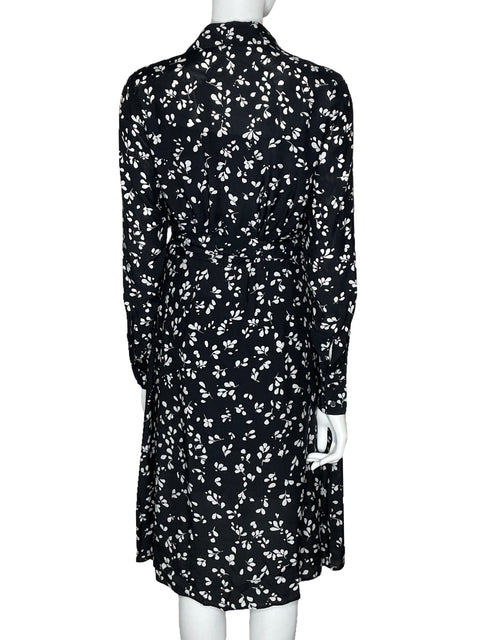 Vestido Hugo Boss Camisero Floral Negro-Talla U
