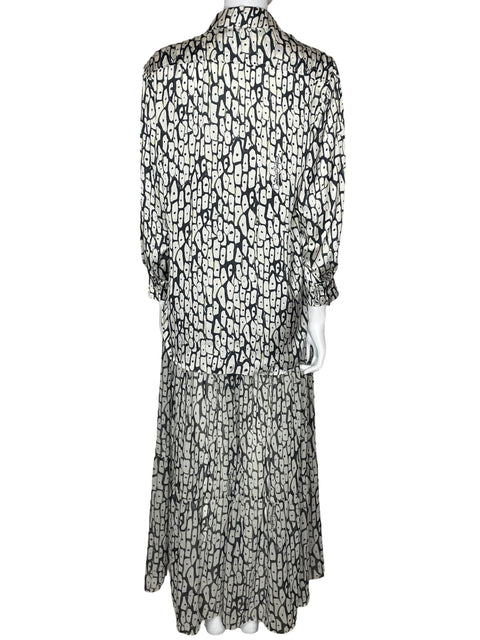Set Carolina Estefan Camisa+Pantalón Blanco-Talla S