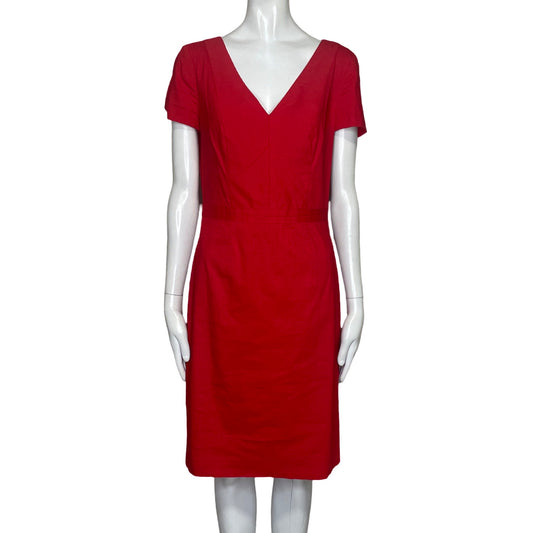 Vestido DKNY Drapeado Rojo-Talla 4
