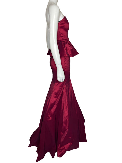 Vestido B.Darlin Strapless Acampanado Rojo-Talla 0