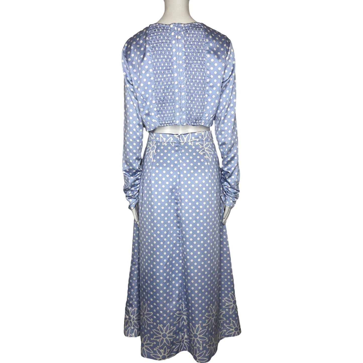 Set Keepsake Falda Lunares Azul-Talla L