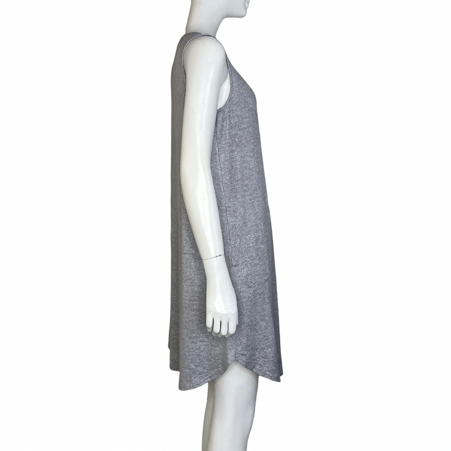 Vestido DKNY Sin Mangas Bolsillos Gris - Talla S