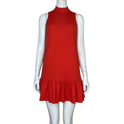 Vestido Trina Turk Halter Rojo - Talla XS