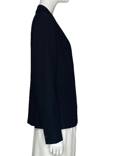 Blazer Zara Boton Bolsillo Clasico Negro-Talla 08