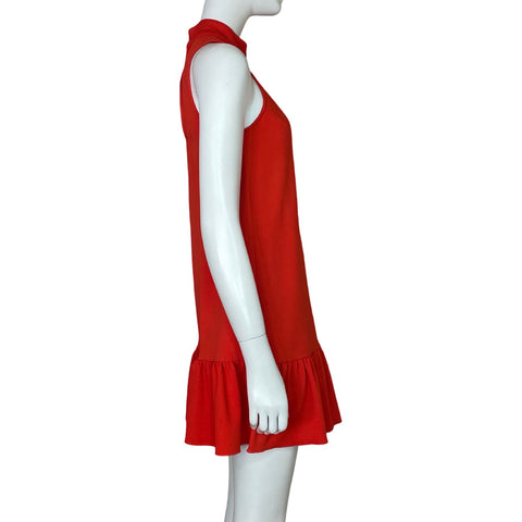 Vestido Trina Turk Halter Rojo - Talla XS