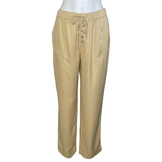 Pantalón Zara Botones Beige-Talla L