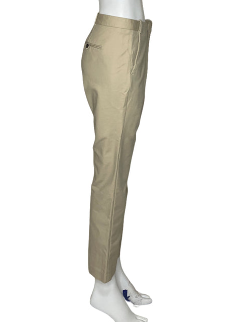 Pantalón Zara Fluido Clasico Beige-Talla 10