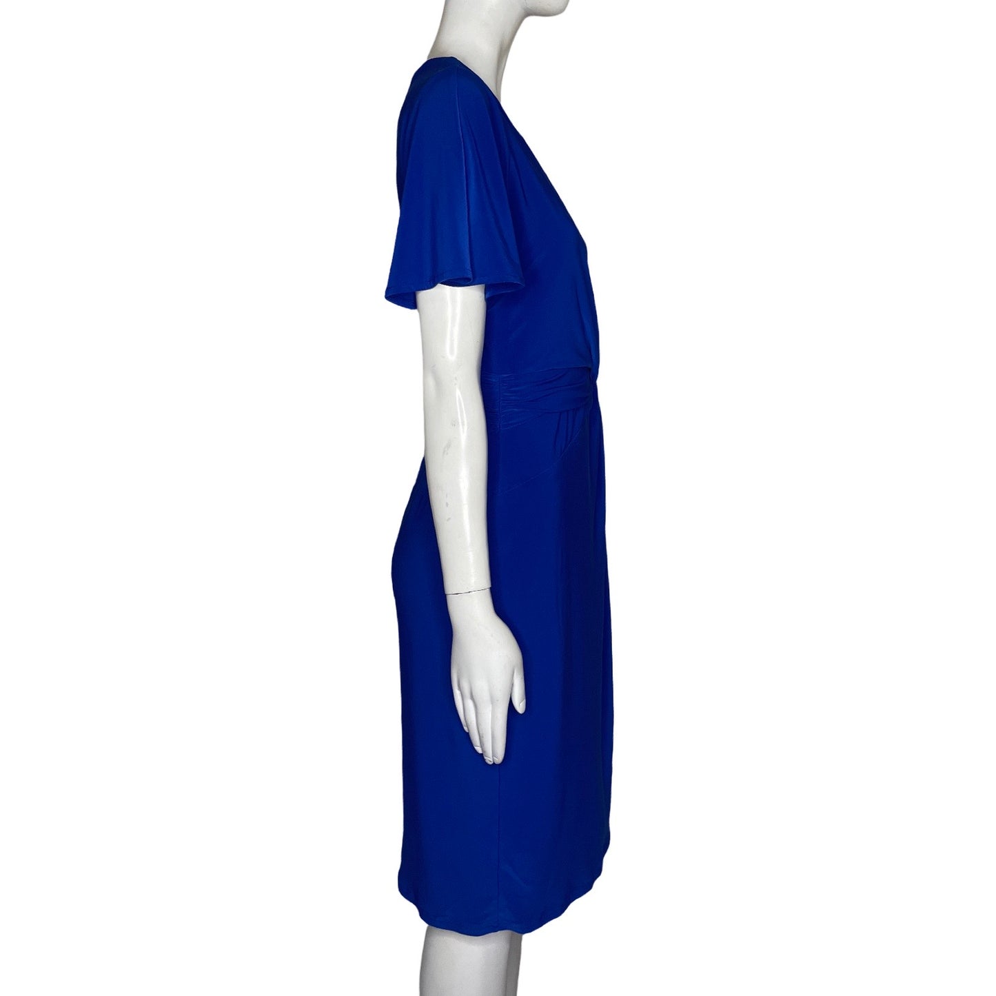 Vestido Jones New York Drapeado Azul-Talla 6