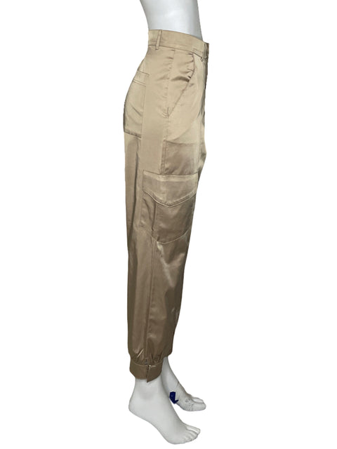 Pantalón Zara Pocket Cargo Beige-Talla L