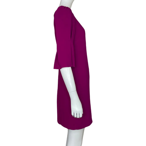 Vestido Vince Camuto Mangas Puff Morado - Talla 2