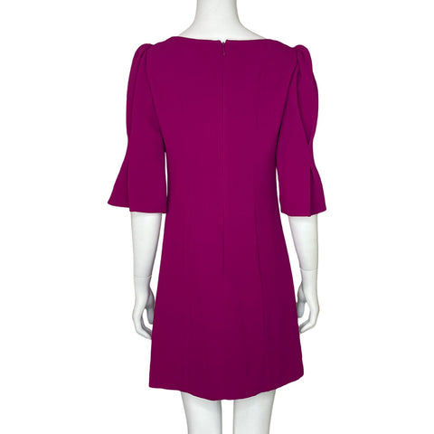 Vestido Vince Camuto Mangas Puff Morado - Talla 2