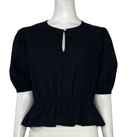 Blusa Mane Project Mangas Puff Negro - Talla M