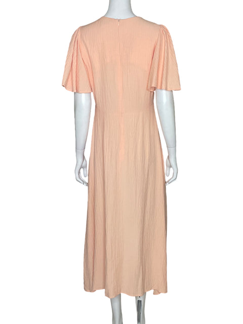 Vestido Calvin Klein Fluido Rosado - Talla M