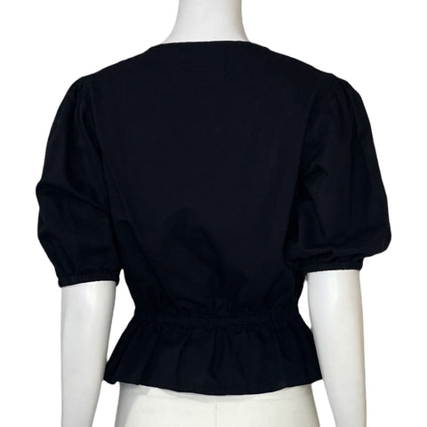 Blusa Mane Project Mangas Puff Negro - Talla M