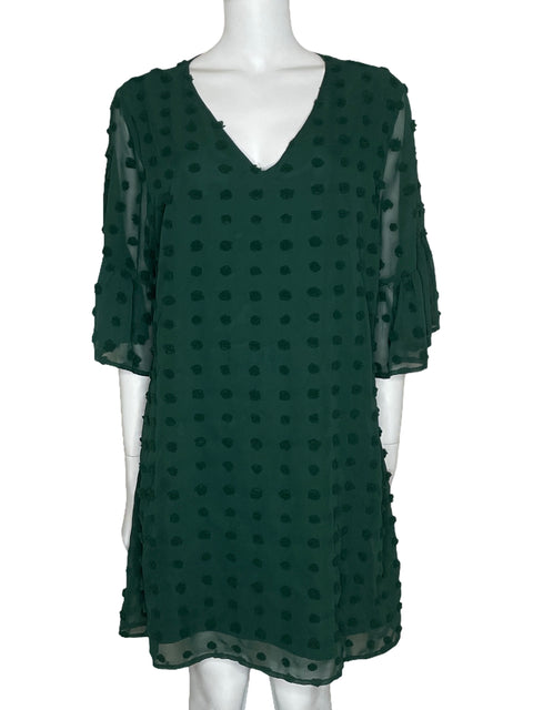 Vestido Tesoro TPS Fluido Mini Verde-Talla U