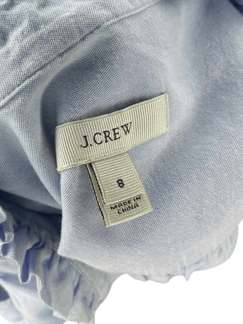 Blusa J.Crew Sin Mangas Pedreria Azul - Talla 8