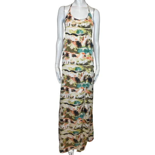 Vestido Ark & Co.Palmeras Naranja-Talla L